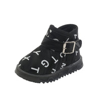 Fleece Warm Cotton Shoes For Baby Girl Soft Sole Baby Toddler Shoes Flashing