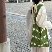 Hand-woven Hollow Shoulder Support Extra Large Bag