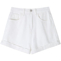 Women's High Waist Denim Shorts With A Sense Of Niche Design