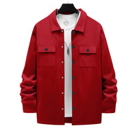 Retro Single-breasted Lapel Casual Long-sleeve Jacket