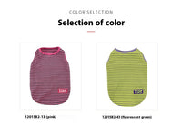 Cool Breathable Stripes Vest Pet Clothes Small Dog Cat Clothes