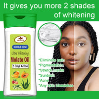 Molato Body Oil Double Dose Ultra Whitening Moisturizing Fruit Skin Care 200ml