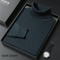 Men's Sweater Turtleneck Winter Solid Color Bottoming Sweater