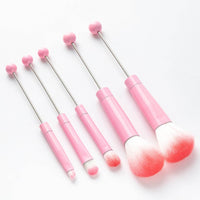 Beaded Makeup Brush With Metal Handle Suit Makeup Tools