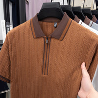 Men's Lapel Collar Short-Sleeve T-Shirt