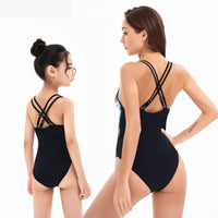 Women's Printed One Piece Bikini Parent-child