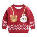 Children's Autumn And Winter New Double-layer Cotton Sweater