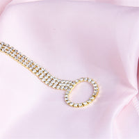 Shiny Sexy Multi-row Diamond-studded Anklet
