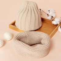 New Warm Children's Hat And Bib
