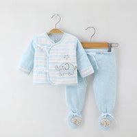 Newborn Baby Suit Autumn New Natural Color Cotton Thin