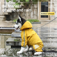 Sily Pet Raincoat Four-legged Raincoat For Dogs Small Dog Outing Clothes Tractable Waterproof Clothing Pet Clothing Cat Costume