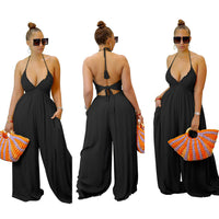 Women's Bra Wide Leg Jumpsuit