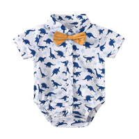 Baby Boy Summer New Short Sleeved Kazakhstan Shorts Suit Boy European And American Gentleman Dress