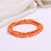 Women's Colorful Beaded Elastic Waist Chain