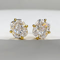 S925 Silver Plated High Carbon Diamond 810 Ear Studs