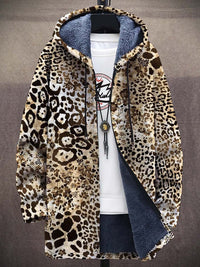 Men's Plush Thick Loose Long Sleeve Coat Cardigan