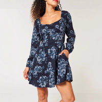 Short Womens Dress With A Fitted Waist