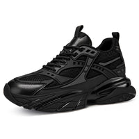 Autumn Winter Mesh Breathable Invisible Height-Boosting Casual Sneakers