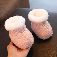 Baby Cotton Shoes Fleece-lined Thick Soft Soled Warm