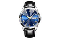 Business Men's Watch Double Calendar High-grade Quartz