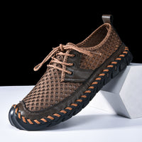 Men's Casual Lightweight Slip-on Plus Size Sports Mesh Shoes