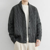 New Casual Versatile Retro Trendy Long-sleeve Cardigan Sweater