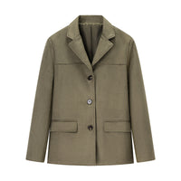 Loose Pockets Male Long Sleeve Suit Coat