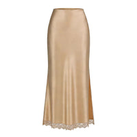 Lace Split High-Waist Elastic Sexy Bodycon Maxi Dress