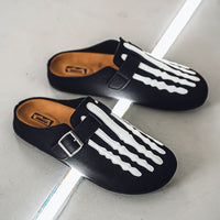 Men's Low-top Half Slippers Slip-on Lofter Board Shoes