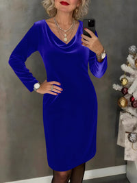 Stylish Minimalist Slim Fit Womens Long Sleeve Dress