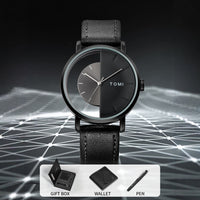 Quartz Watch Mens Business Gift Set Box