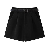 Fashionable Woolen Suit Shorts For Women