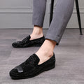 Men's Large Size Black Shoes For Business And Leisure