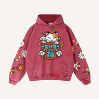 Fashion Casual Printed Polyester Sweater