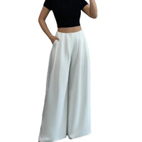 Light-luxury Figure-flattering Draped New Chinese-style Wide-leg Casual Pants
