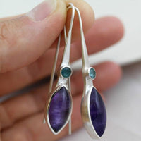 Retro Geometric Round Zircon Trendy Jewelry Earrings For Women
