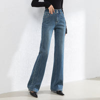 Korean-style Slim-fit Horn Mop Trousers