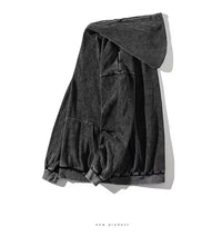 Heavy Washed Sweatshirt Men's Coat