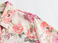 Women's Casual All-match Flower Print Shirt