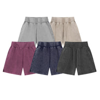 High Street Distressed Wash American Fashion Brand Retro Wide Leg Trendy Men's Shorts