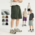 Wrinkle-feeling Workwear Shorts Mountain Camping Large Pocket Straight Shorts