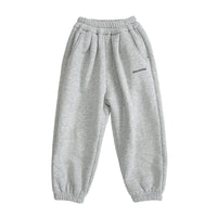 Boys Plus Velvet Pants Thick Casual One-piece Velvet Sweatpants