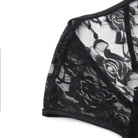 Fashion Short-sleeved Lace Hollow-out Jumpsuit For Women