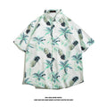 Hawaiian Ice Silk Short Sleeve Shirt Men