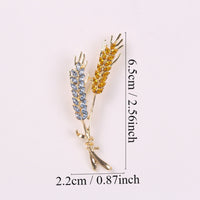 Good-looking Ears Of Wheat Brooch Diamond Elegant Graceful