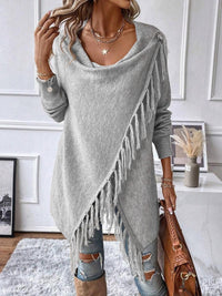 Women's Plus Size New Solid Color Knitted Cardigan