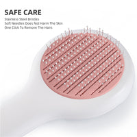 Pet Massage One Button Hair Comb