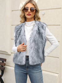 Eco-friendly Faux Fur Vest For Men And Women From Europe And The US