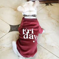 Double Sided Gold Velvet Thickened Dog Sweatshirt