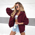 Fashion Hooded Casual Female Cardigan Top